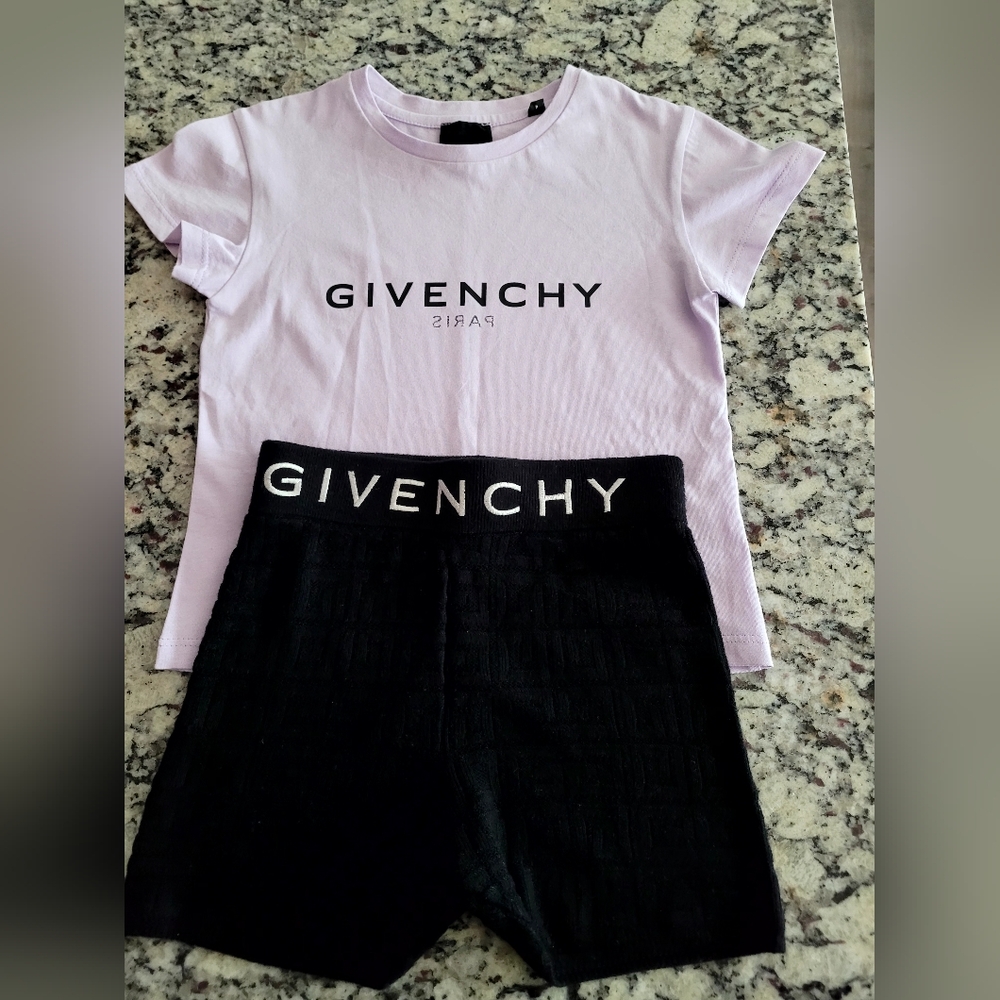 Girl size 4 Givenchy top and shorts